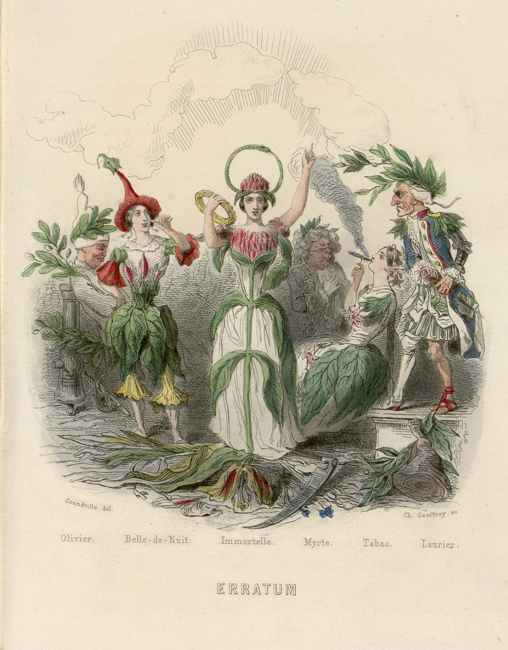 Contenu du Les fleurs animées. Deuxième partie : erratum