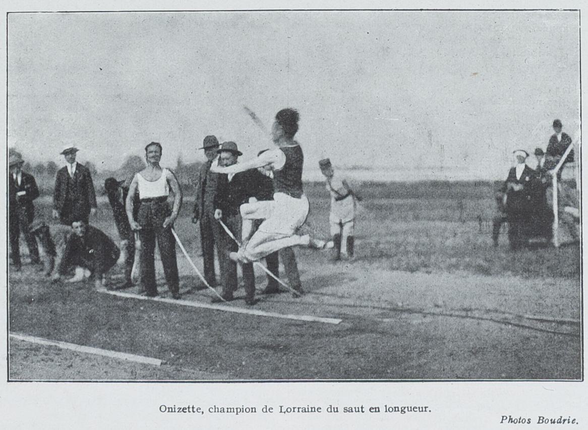 Contenu du Onizette, champion de Lorraine du saut en longueur