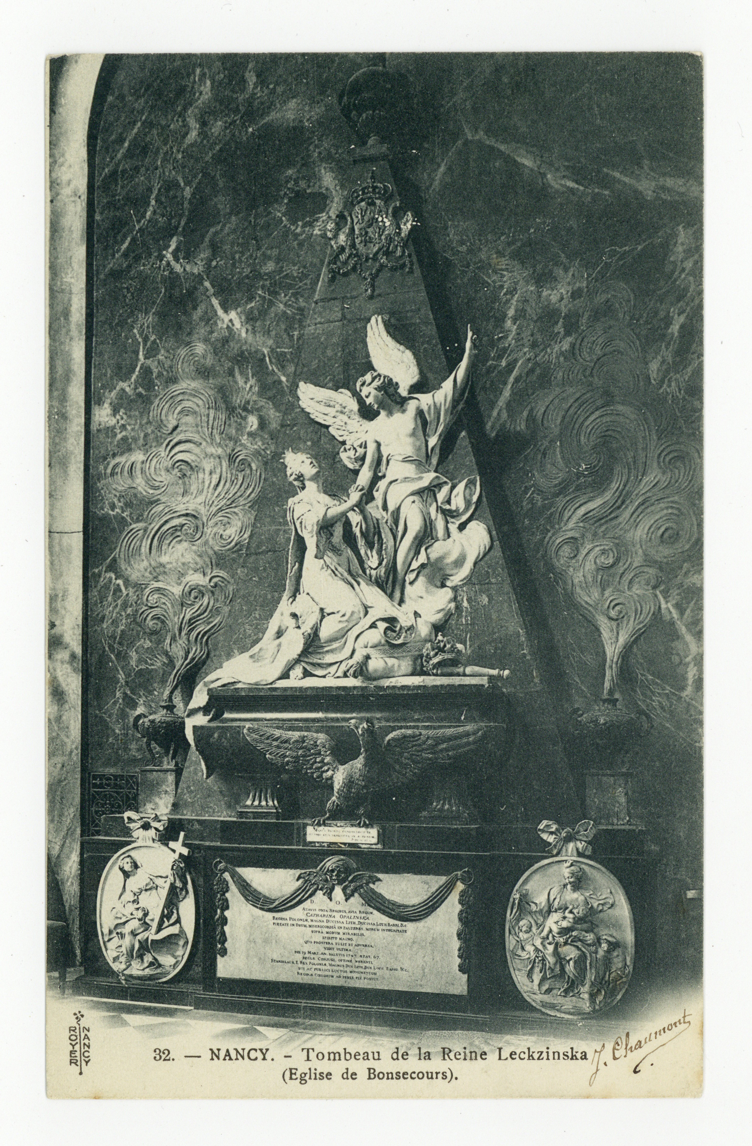 Contenu du Nancy : tombeau de la Reine Leckzinska (église de Bonsecours)