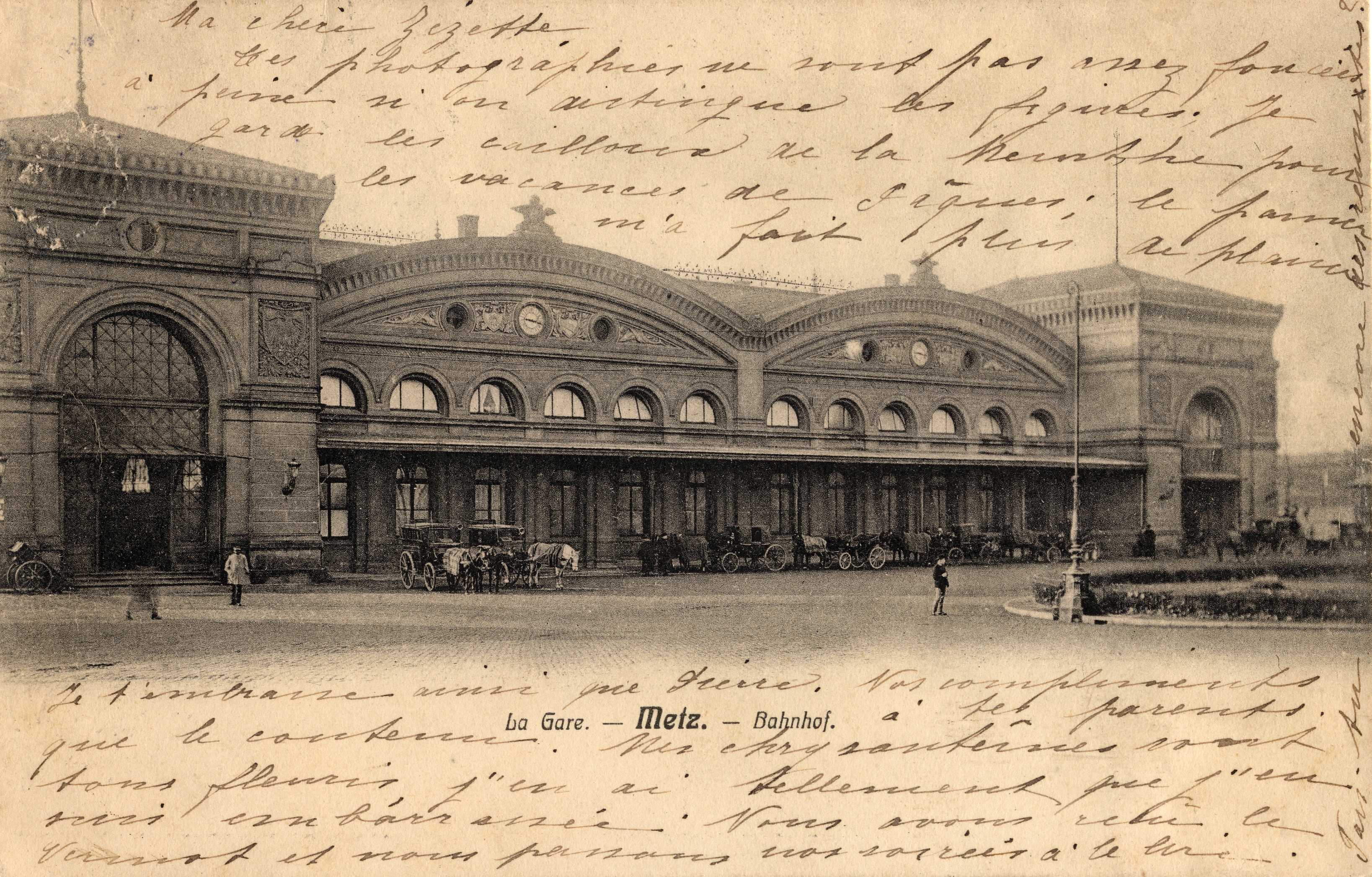 Contenu du La Gare.-Metz. Bahnhof