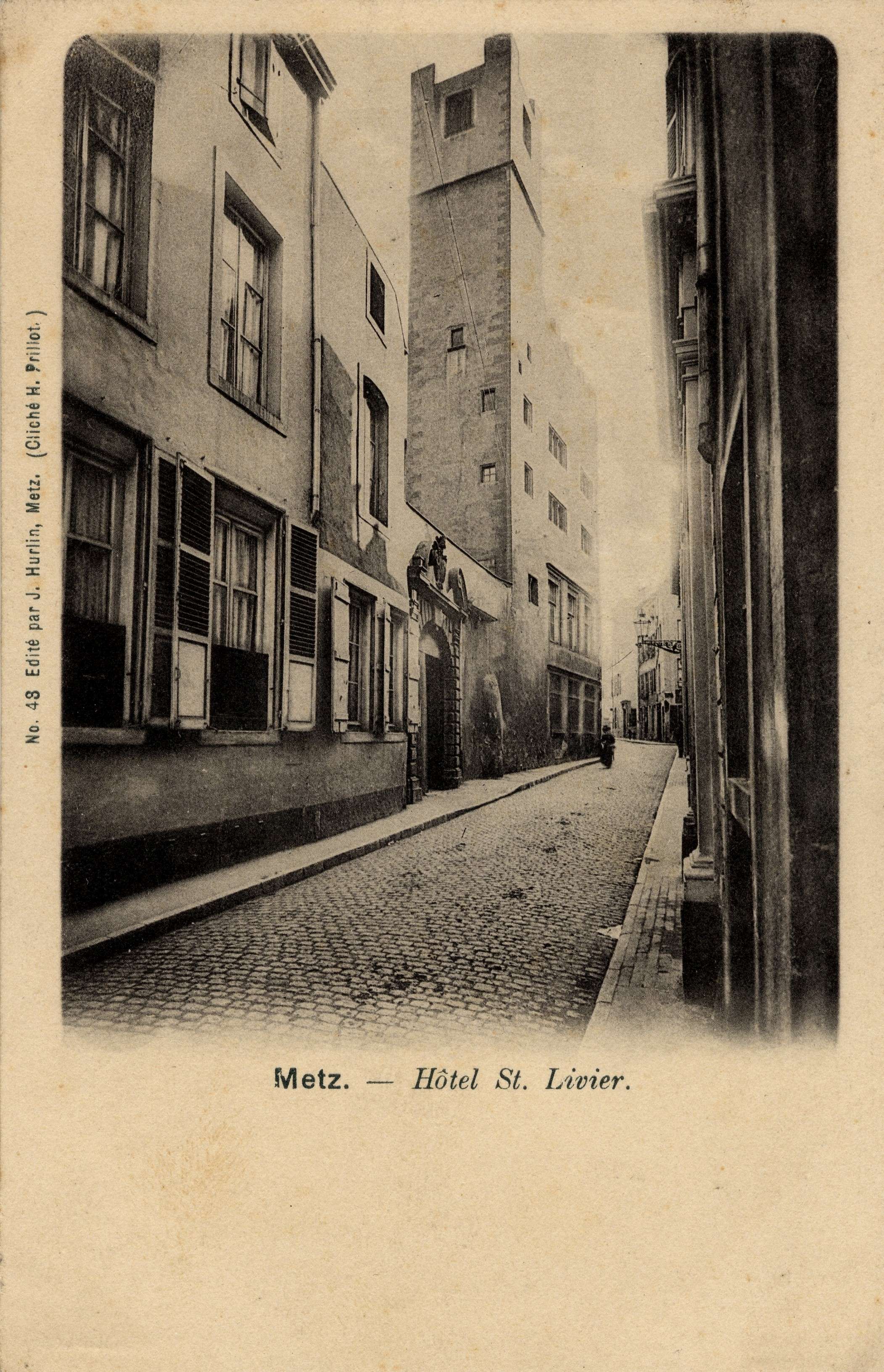 Contenu du Metz. Rue des Trinitaires - Hostel St. Livier