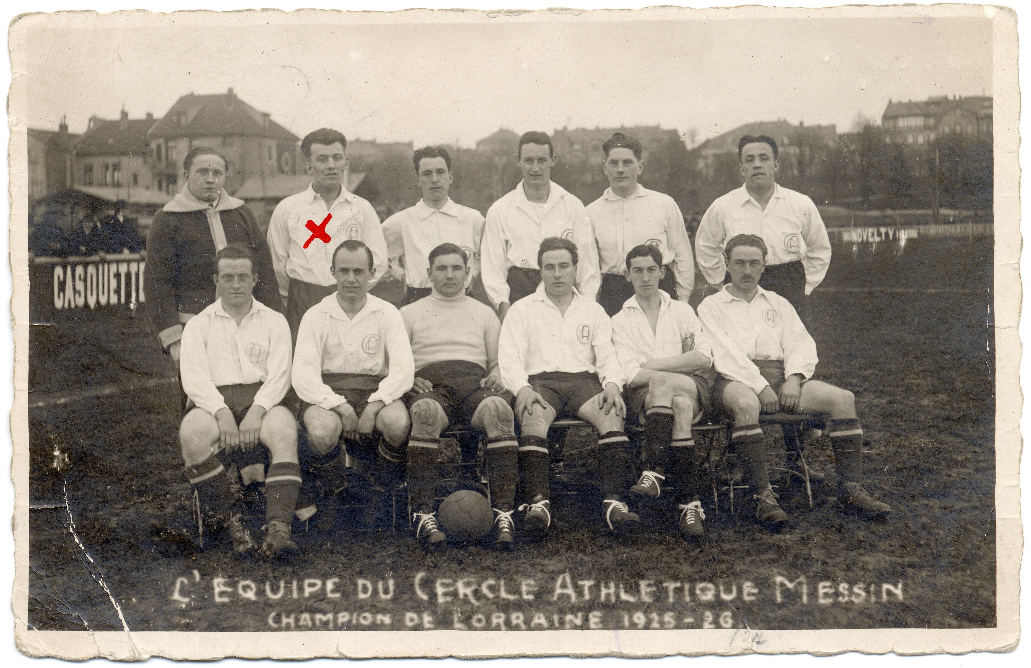 Contenu du L’équipe du cercle athlétique messin champion de Lorraine 1925-1926