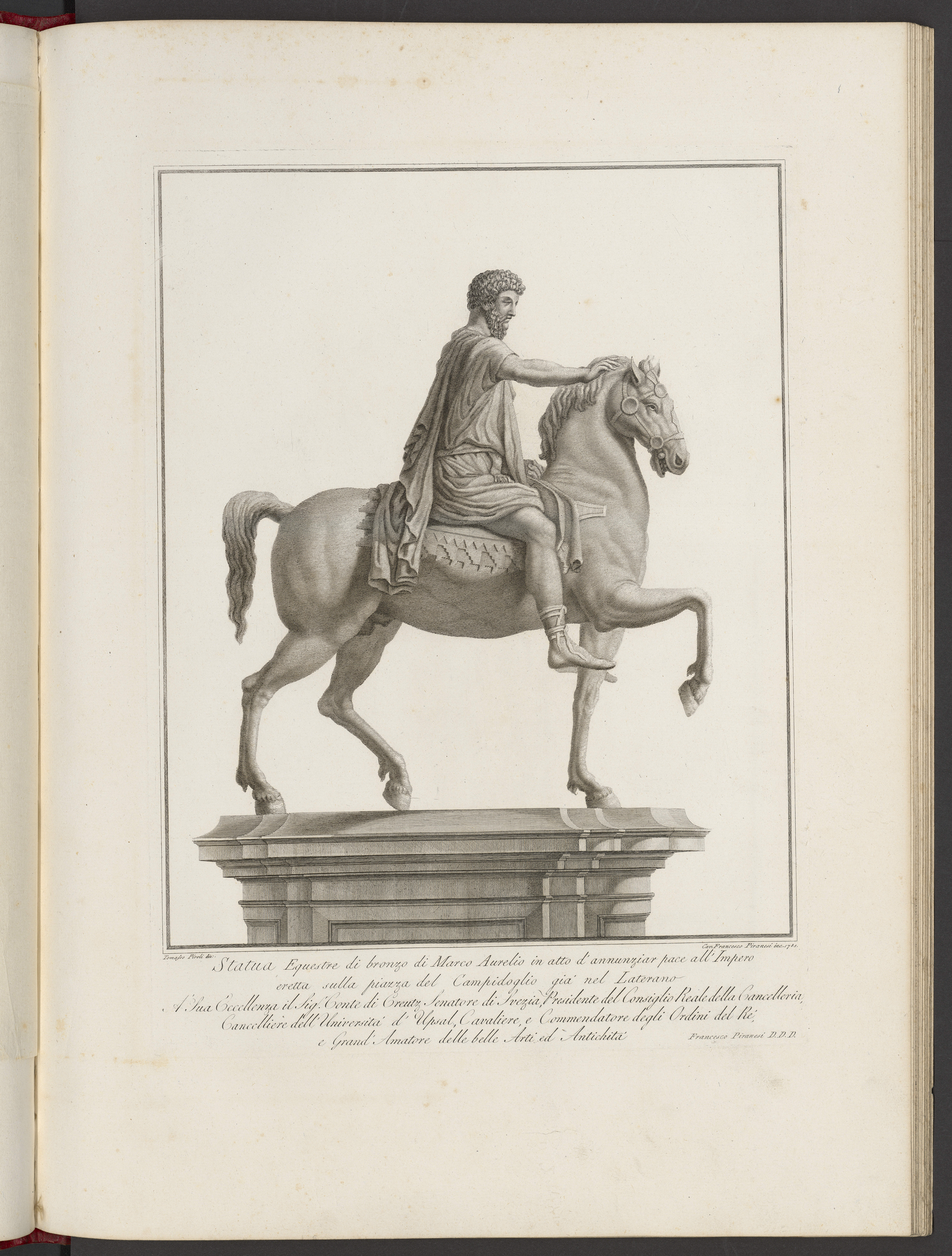 Contenu du Statua Equestre di bronzo di Marco Aurelio
