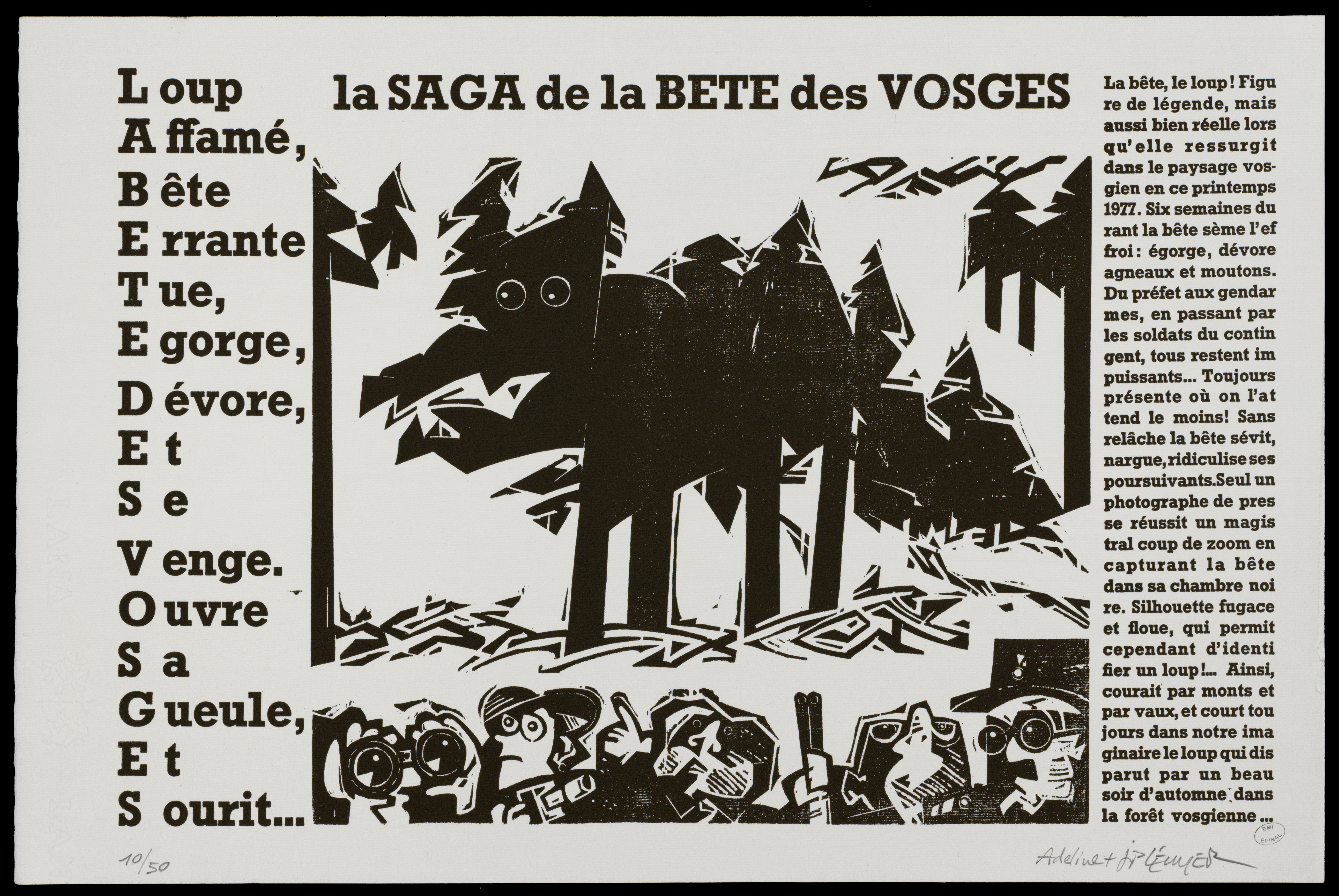 Contenu du La saga de la bête des Vosges