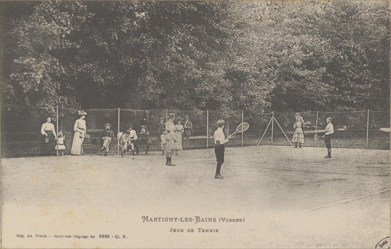 Contenu du Martigny-les-Bains (Vosges), Jeux de tennis
