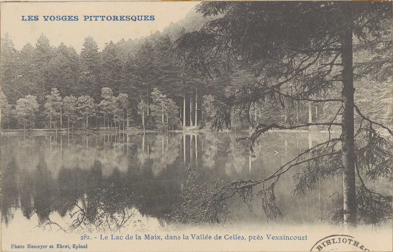 Contenu du Le Lac de la Maix, dans la Vallée de Celles, près Vexaincourt