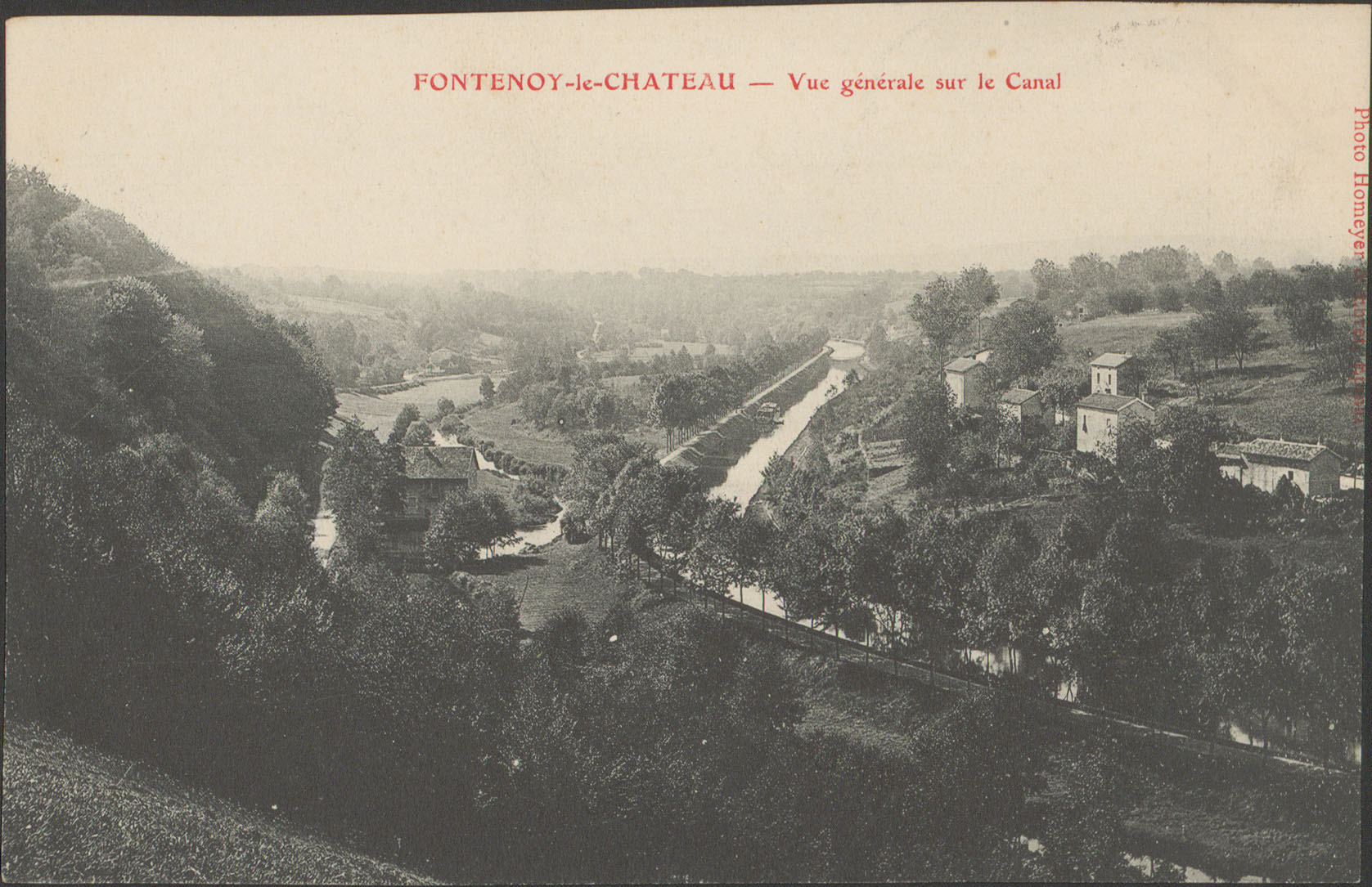 Contenu du Fontenoy-le-Château, Vue générale sur le canal