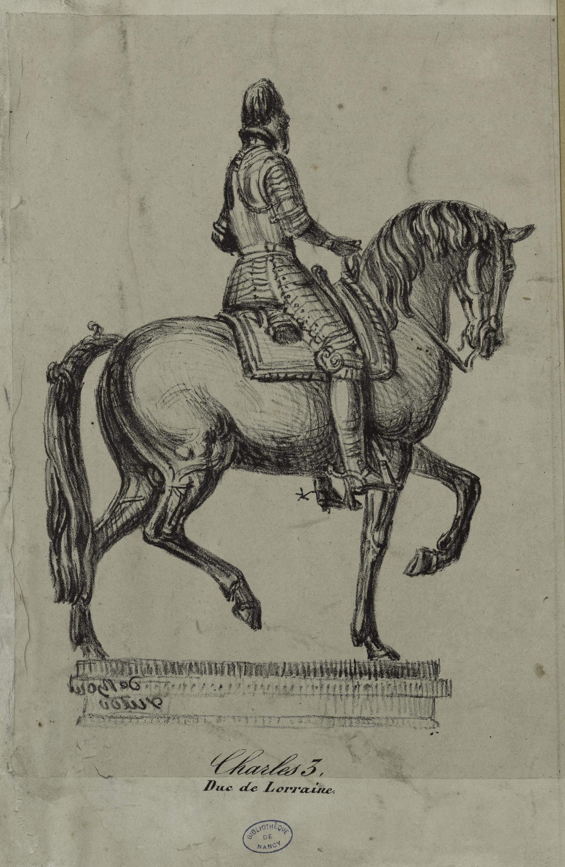 Contenu du Statue équestre de Charles III, duc de Lorraine.