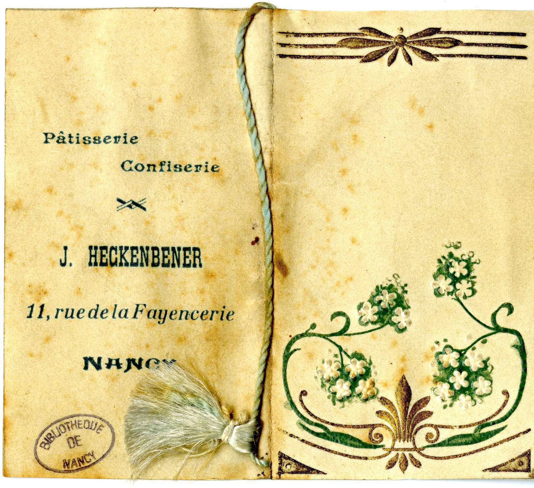 Contenu du Pâtisserie, confiserie