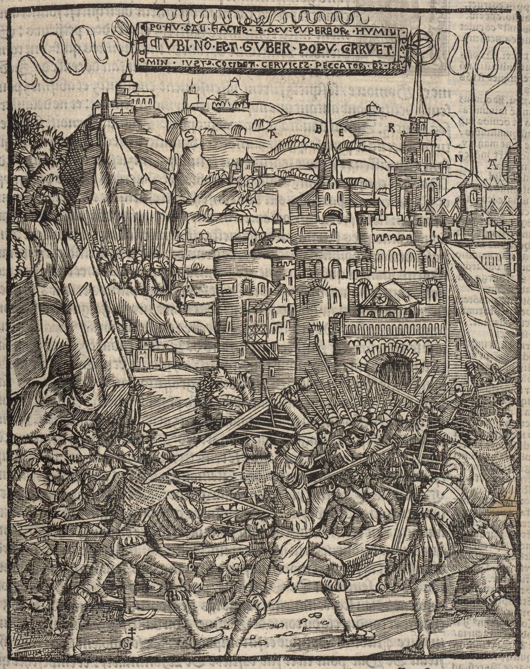 Contenu du Le partement de l'armée du duc Anthoine pour tirer de Sarbourg droit à Saverne. Et coment les contes de Guyse et Vaudemont ses freres gaignerent les passages