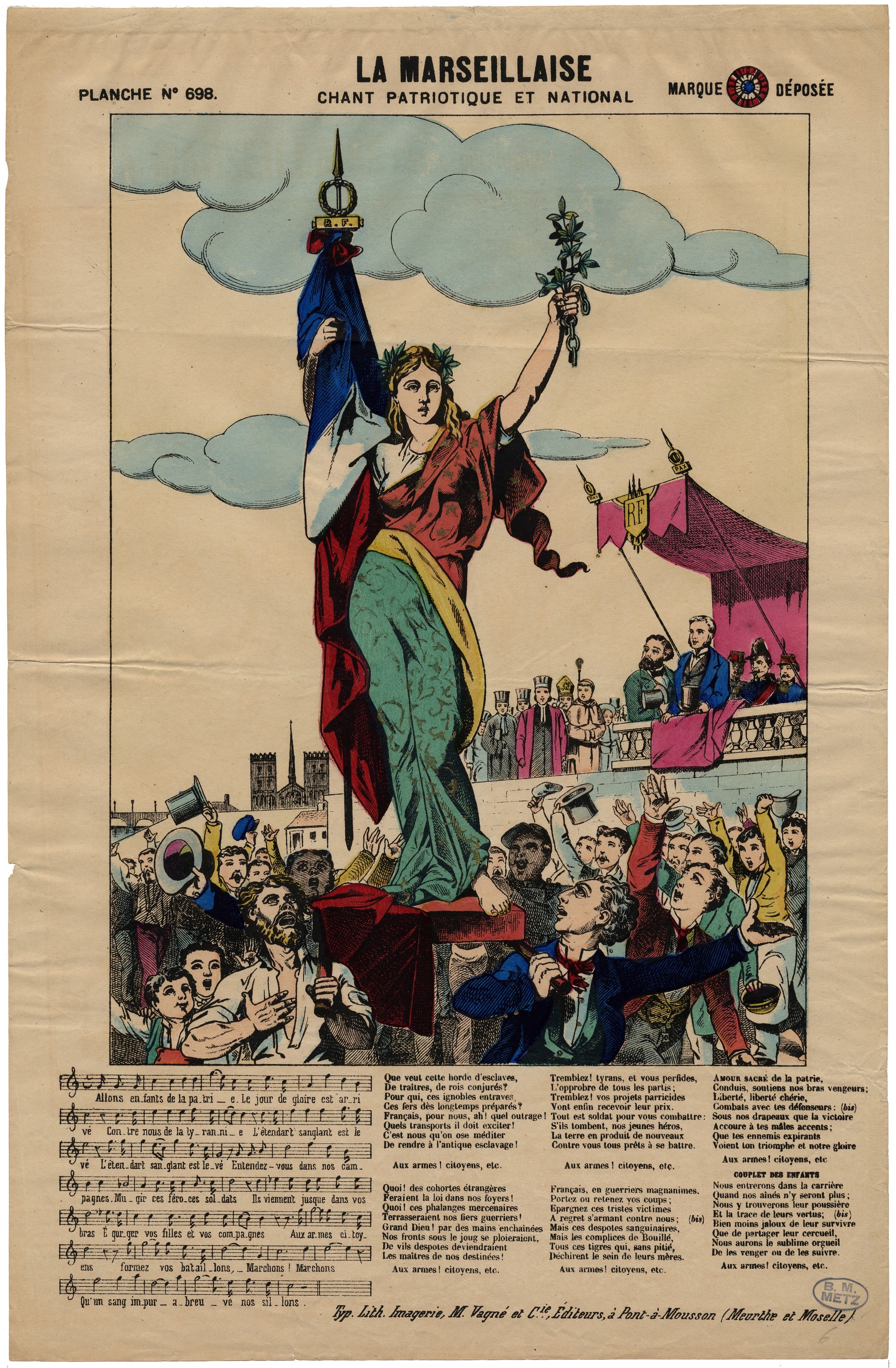 Contenu du La Marseillaise : Chant patriotique et national