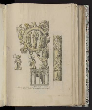 Crosse en ivoire du Xve siècle de l'abbaye d'Etival