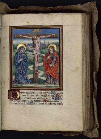 Le Christ en croix entre la Vierge et Saint Jean