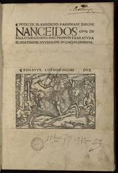 Petri De Blarrorivo Parhisiani insigne Nanceidos opus de bello nanceiano. …