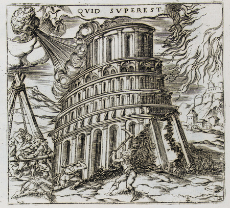 La Tour de Babel en ruines