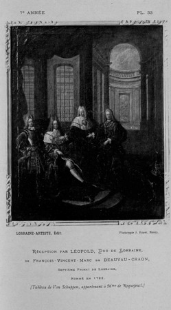 Réception par Léopold, duc de Lorraine