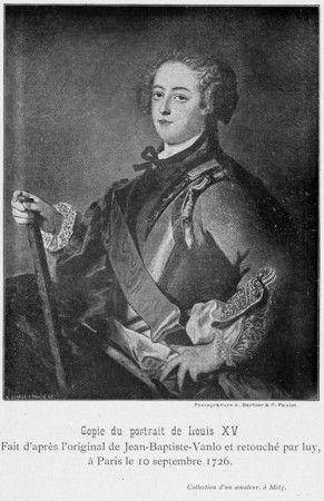 Copie du portrait de Louis XV