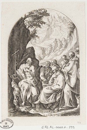 Saint Jérôme instruisant ses disciples dans le désert