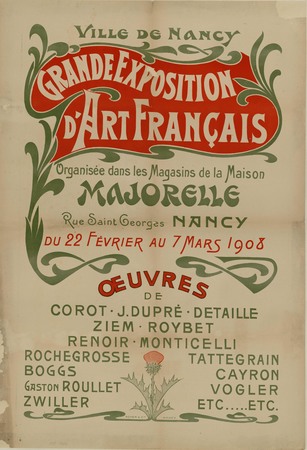 Grande exposition d'art français organisée dans les magasins de la Maison …