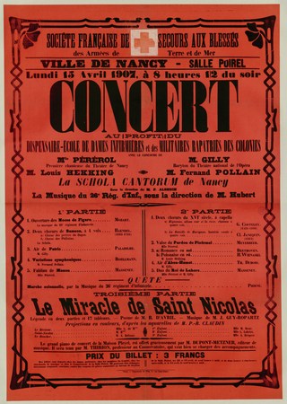 Ville de Nancy - Salle Poirel. Concert au profit du dispensaire école de d…