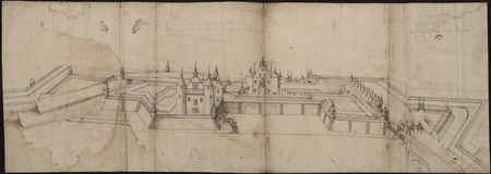 Veue de la Citadelle de Nancy comme celle du [?] de la place St Epvre et d…