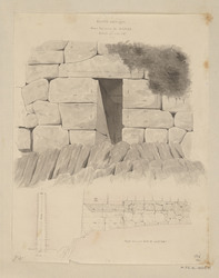 Égout antique dans les murs de Norba