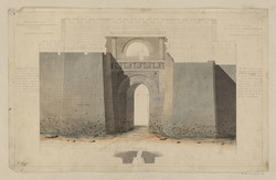 Porte antique connue sous le nom de porte d'Auguste à Perugia