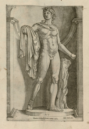 Sculpture représentant Apollon, connue sous le nom Apollon du Belvédère