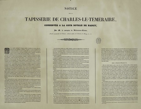 Notice sur la tapisserie de Charles-le-Téméraire conservée à la cour royal…