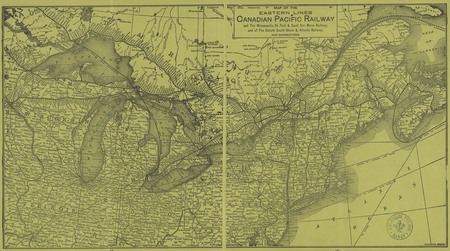 Map of the Eastern Lines, Canadian Pacific Railway