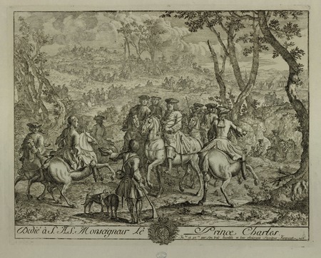 Une chasse ducale sur les hauteurs de Lunéville Dédié à S. A. S. Monseigne…