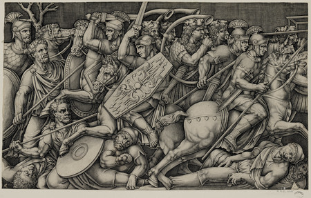 Les soldats romains combattant contre les Daces