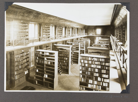 Vue de la salle de lecture avant les travaux de réfection des années 1930