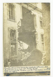 Bombardement de Nancy du vendredi 16 février 1917 de 9h20 à 10h40 12 obus …