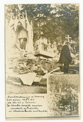 Bombardement de Nancy par avion le 16 octobre 1917 de 18h45 à 20h, 60 bomb…