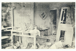 Rue Saint-Dizier, 70. Intérieur du 3e étage  Nancy. Bombardement des 9-10 …