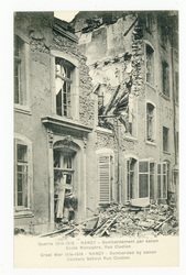 Nancy : bombardement par canon. Ecole ménagère, rue Clodion. Nancy. Bombar…