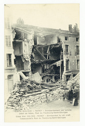 Nancy : bombardement par avions. Débit de tabac, rue du Faubourg-Saint-Geo…