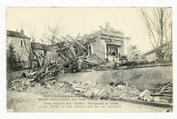 Nancy : bombardement par canon. Maison détruite angle des rues Palissot et…