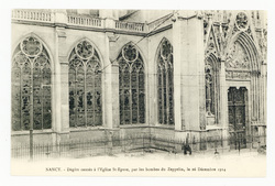 Nancy : dégâts causés à l’église Saint-Epvre, par les bombes du Zeppelin, …