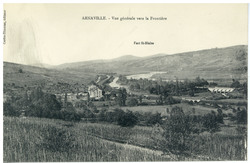Arnaville : vue générale vers la frontière. Fort St-Blaise