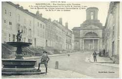 Badonviller. Rue Gambetta après l'invasion. Guerre de 1914