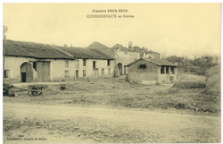 Courbesseaux en ruines, guerre 1914-1915