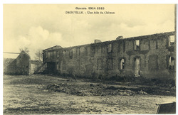 Drouville. Une aile du château, guerre 1914-1915
