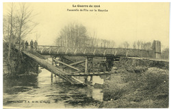 Passerelle de Flin sur la Meurthe, la guerre de 1914
