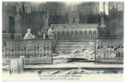 Autel de l'église de Flirey, 15 juin 1915, la guerre en Lorraine, Woëvre