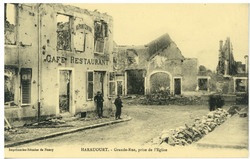 Haraucourt. Grande rue, prise de l'église