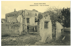 Haraucourt. Cour du château, guerre 1914-1915