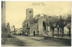 Haraucourt. L'église, guerre 1914-1915
