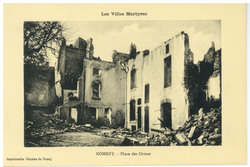 Nomeny. Place des Ormes : les villes martyres